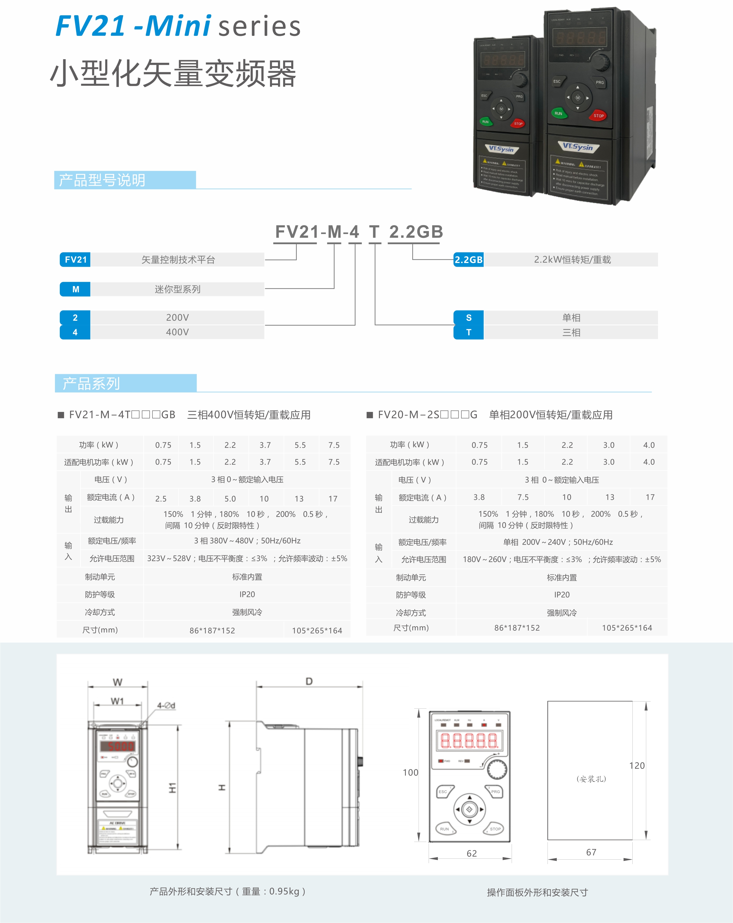 【新品发布】蓝海华腾FV21系列小型化矢量变频器产品上市! 【新品发布】蓝海华腾FV21系列小型化矢量变频器产品上市!